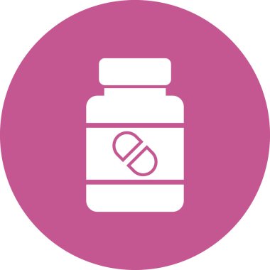 İlaç şişesi simgesinin gösterimi 