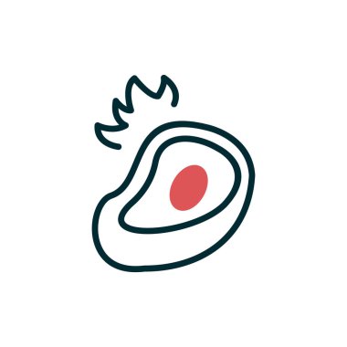 Biftek web simge vektör çizim