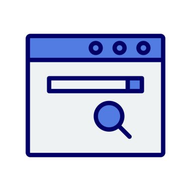 tarayıcı simgesi vektör illüstrasyonu 