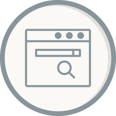 tarayıcı simgesi vektör illüstrasyonu 
