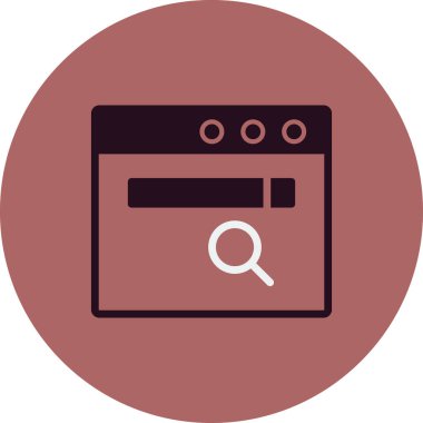 tarayıcı simgesi vektör illüstrasyonu 