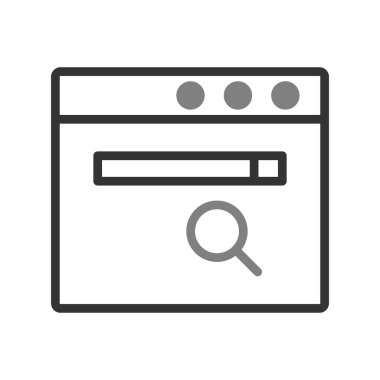 tarayıcı simgesi vektör illüstrasyonu 