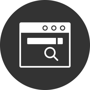 tarayıcı simgesi vektör illüstrasyonu 