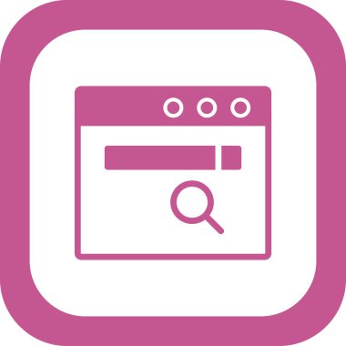 tarayıcı simgesi vektör illüstrasyonu 