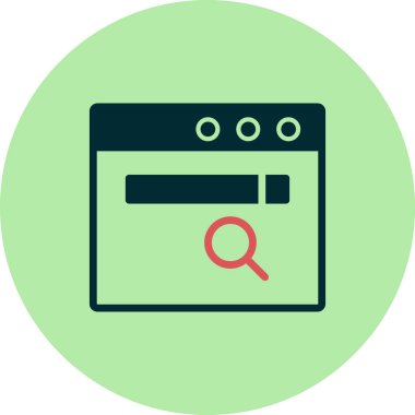 tarayıcı simgesi vektör illüstrasyonu 