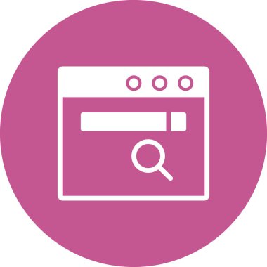 tarayıcı simgesi vektör illüstrasyonu 
