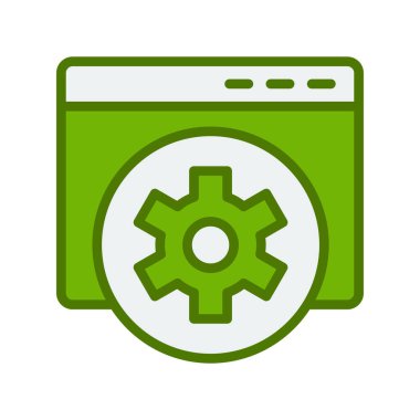 Web İyileştirme Ağı simgesi basit illüstrasyon 