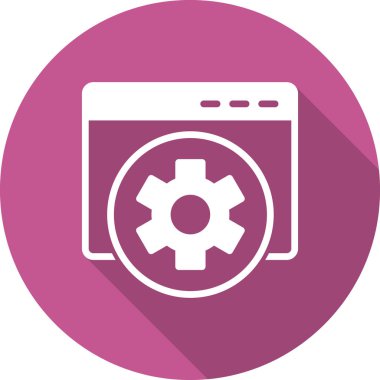 Web İyileştirme Ağı simgesi basit illüstrasyon 