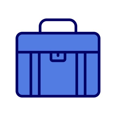 bavul ikonu vektör illüstrasyonu