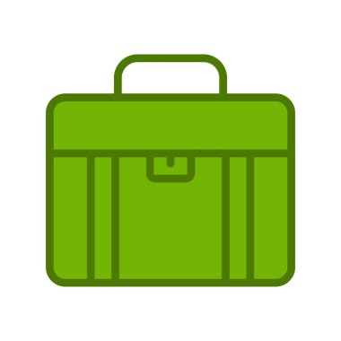 bavul ikonu vektör illüstrasyonu