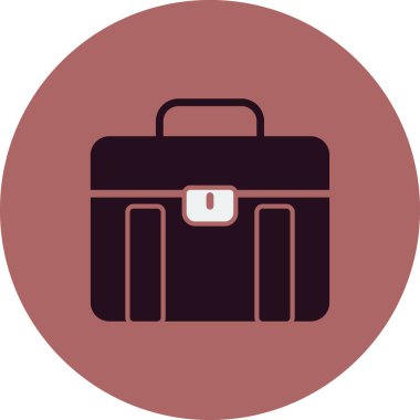 bavul ikonu vektör illüstrasyonu