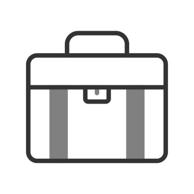 bavul ikonu vektör illüstrasyonu