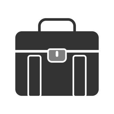 bavul ikonu vektör illüstrasyonu