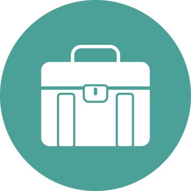 bavul ikonu vektör illüstrasyonu