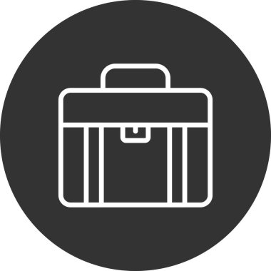 bavul ikonu vektör illüstrasyonu