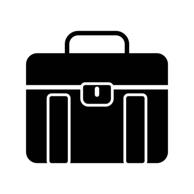 bavul ikonu vektör illüstrasyonu