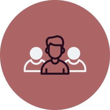 iş takımı simgesi vektör illüstrasyonu