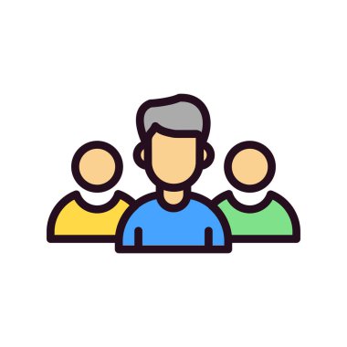 iş takımı simgesi vektör illüstrasyonu