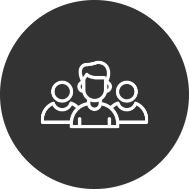 iş takımı simgesi vektör illüstrasyonu