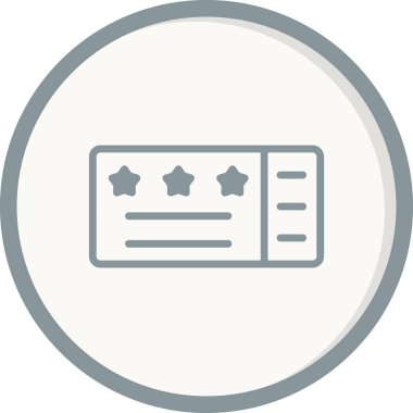 bilet ikonu vektör illüstrasyonu 