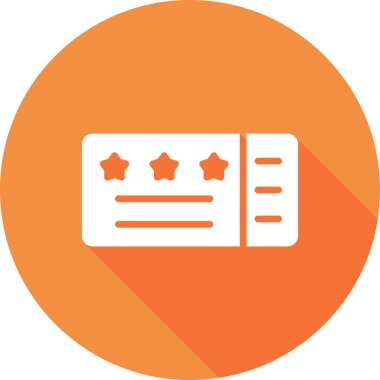 bilet ikonu vektör illüstrasyonu 