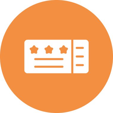 bilet ikonu vektör illüstrasyonu 