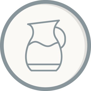 Su kavanozu simgesi, vektör illüstrasyon tasarımı