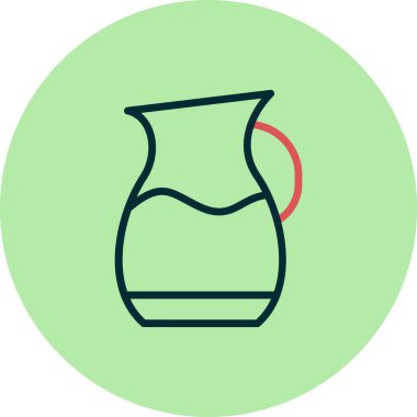 Su kavanozu simgesi, vektör illüstrasyon tasarımı