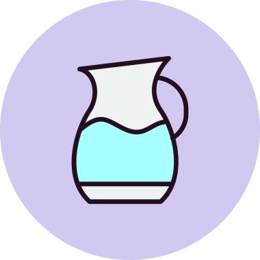 Su kavanozu simgesi, vektör illüstrasyon tasarımı