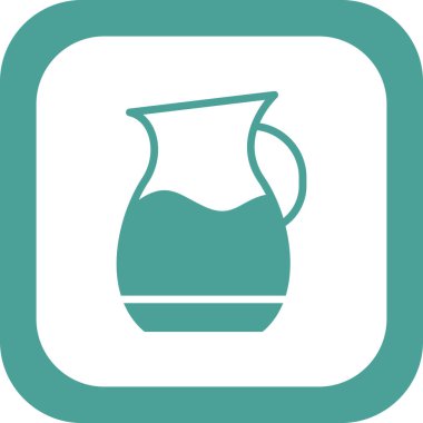 Su kavanozu simgesi, vektör illüstrasyon tasarımı