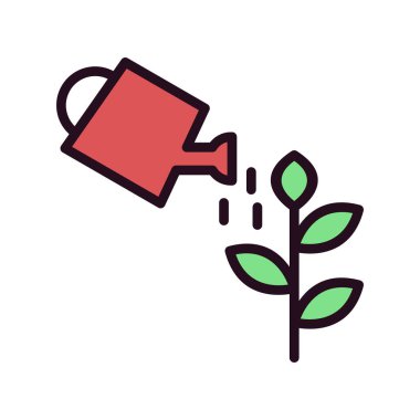 sulandırma kutusu simgesi, basit vektör illüstrasyon masajı