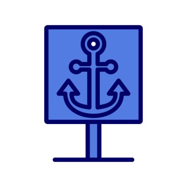 çapa simgesi vektör illüstrasyonu 