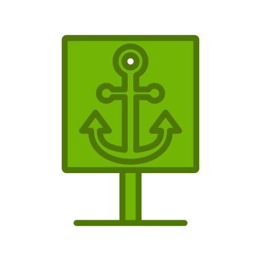 çapa simgesi vektör illüstrasyonu 