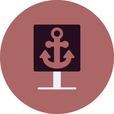 çapa simgesi vektör illüstrasyonu 