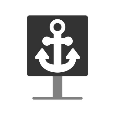 çapa simgesi vektör illüstrasyonu 