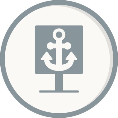 çapa simgesi vektör illüstrasyonu 