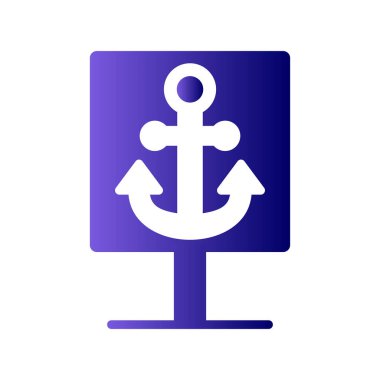 çapa simgesi vektör illüstrasyonu 