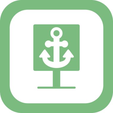 çapa simgesi vektör illüstrasyonu 