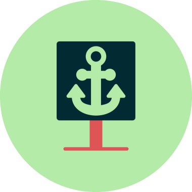 çapa simgesi vektör illüstrasyonu 