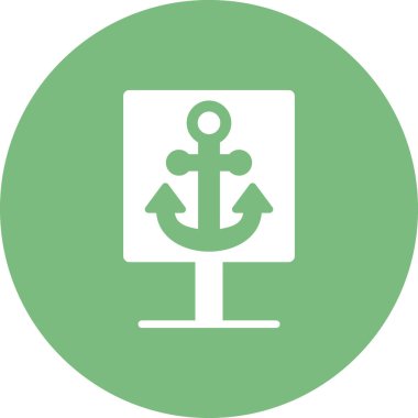 çapa simgesi vektör illüstrasyonu 