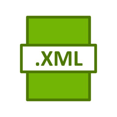 XML, seo modern simgesinin vektör illüstrasyonu 