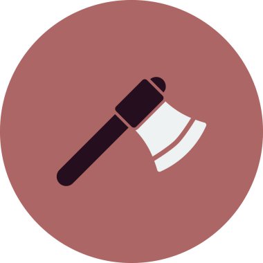 Tek balta simgesinin vektör illüstrasyonu