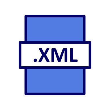XML, seo modern simgesinin vektör illüstrasyonu 