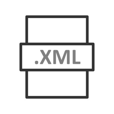 XML, seo modern simgesinin vektör illüstrasyonu 