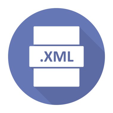 XML, seo modern simgesinin vektör illüstrasyonu 