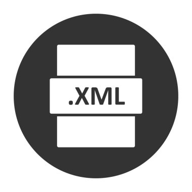 XML, seo modern simgesinin vektör illüstrasyonu 