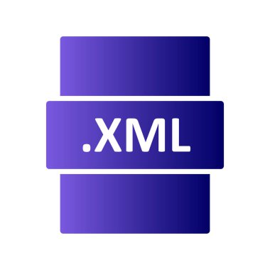 XML, seo modern simgesinin vektör illüstrasyonu 