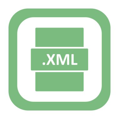 XML, seo modern simgesinin vektör illüstrasyonu 
