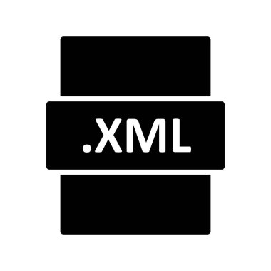 XML, seo modern simgesinin vektör illüstrasyonu 