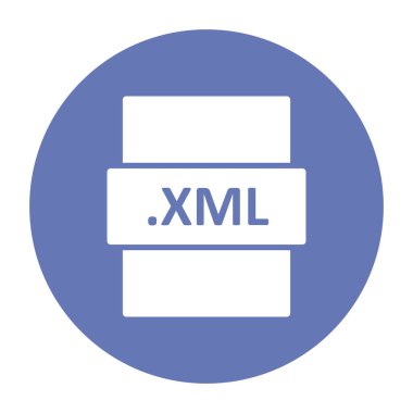 XML, seo modern simgesinin vektör illüstrasyonu 